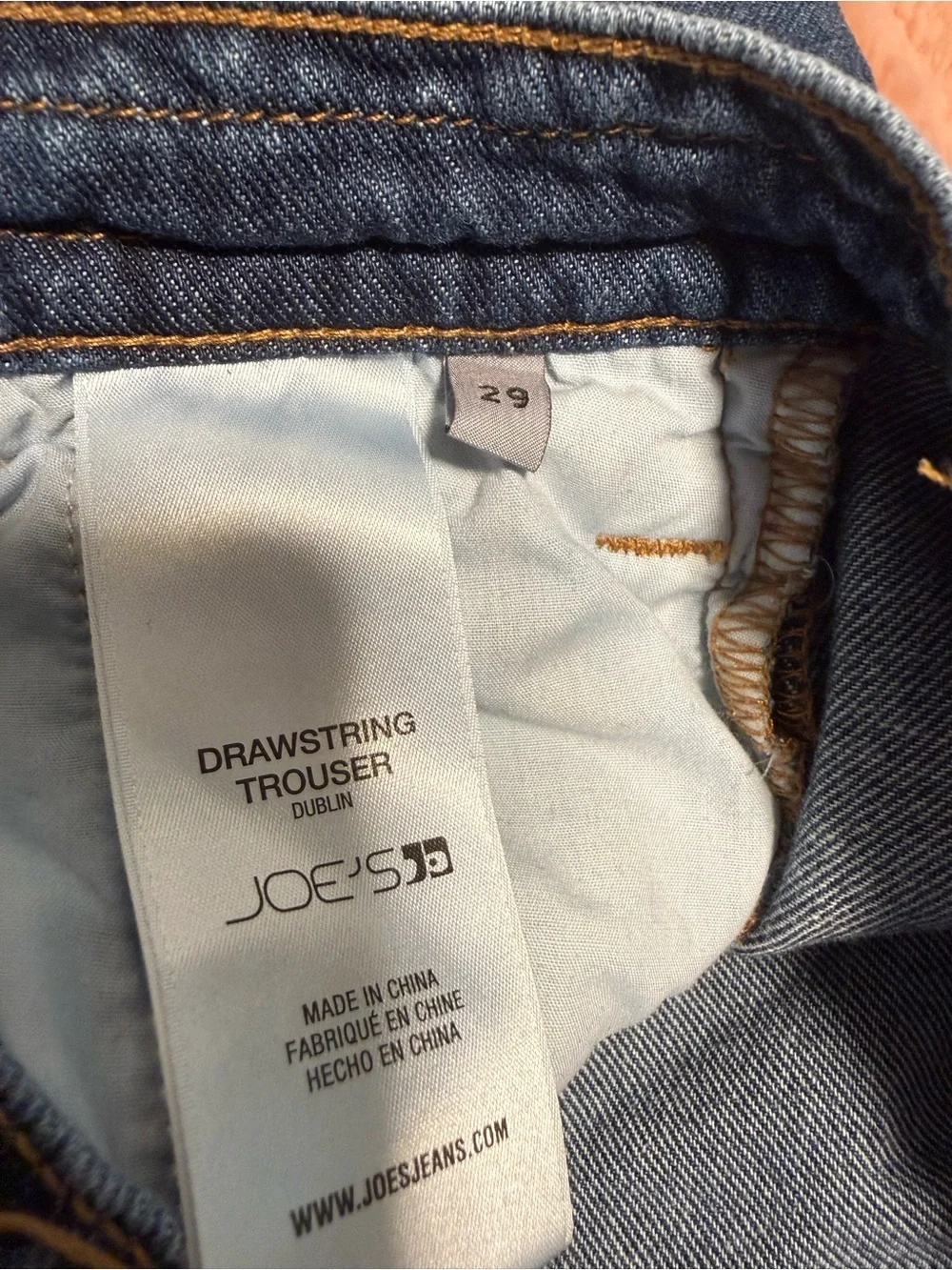 Joe’s Tie Fromt Ankle Wide Jeans